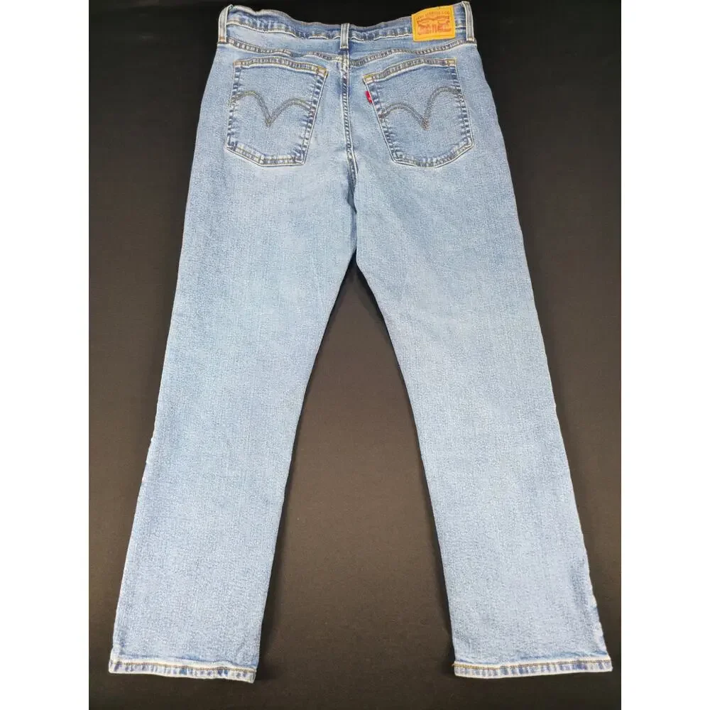 Levi's 550 Relaxed Fit Jeans Mens W32 L28 Light Wash Denim Straight Leg
